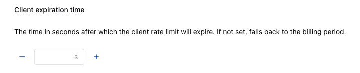 Client expiration time