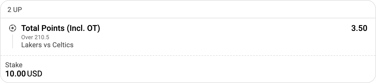 Ticket with payout-modifier selection